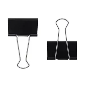 Metal Binder Clip Black 51 mm (Pack of 12)