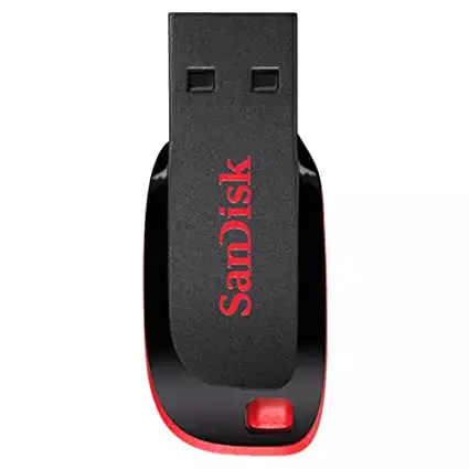 Pen Drive - SanDisk-32 GB USB 2.0 Black and Red